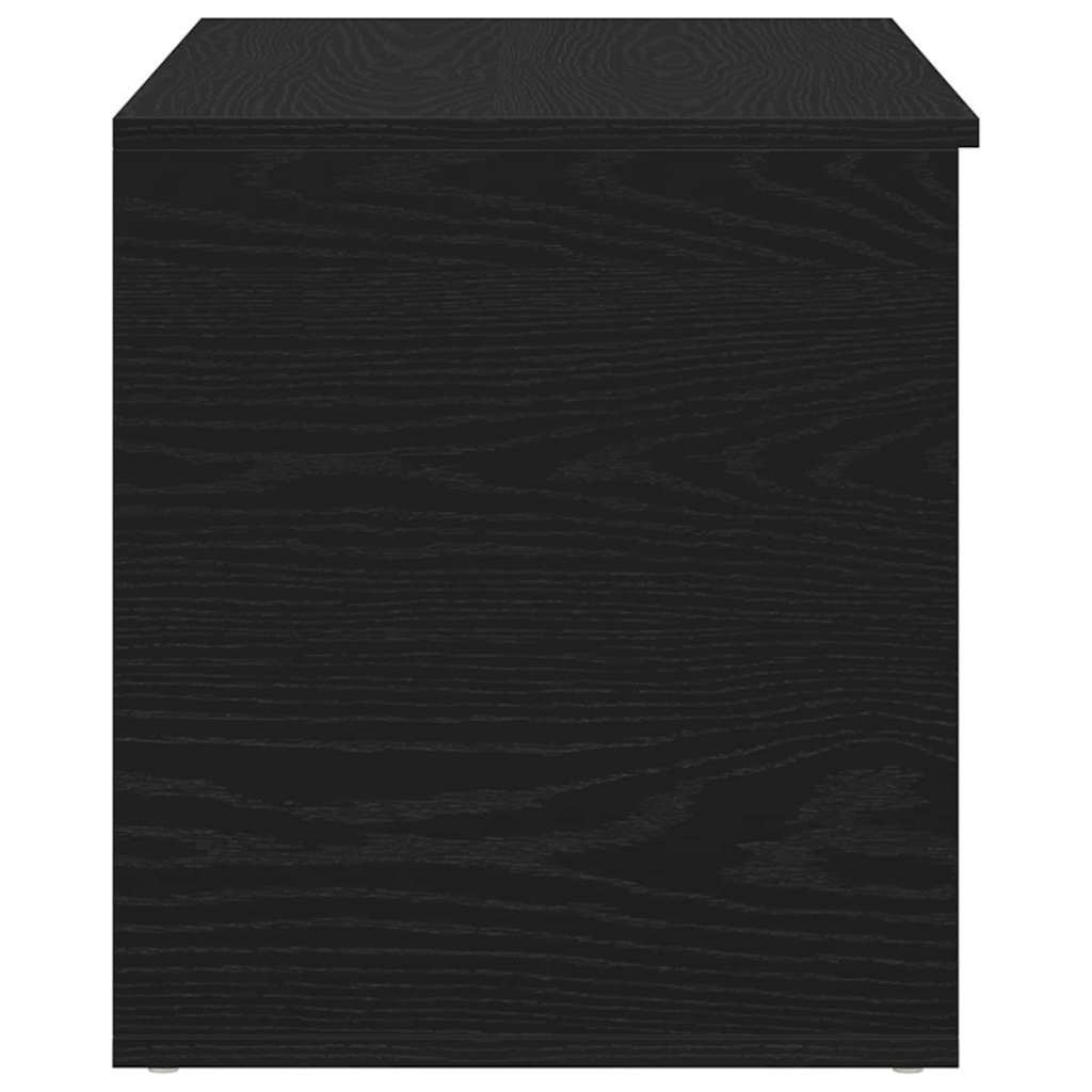 Aufbewahrungsbox Schwarz Eichen-Optik 84 x 42 x 46 cm