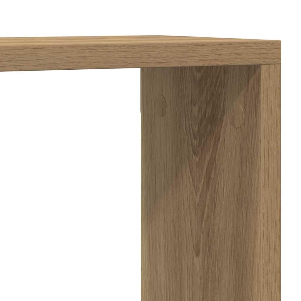 Wandregale mit Regal 2 pcs Kunsthandwerk Eiche 80 x 15 x 26 cm