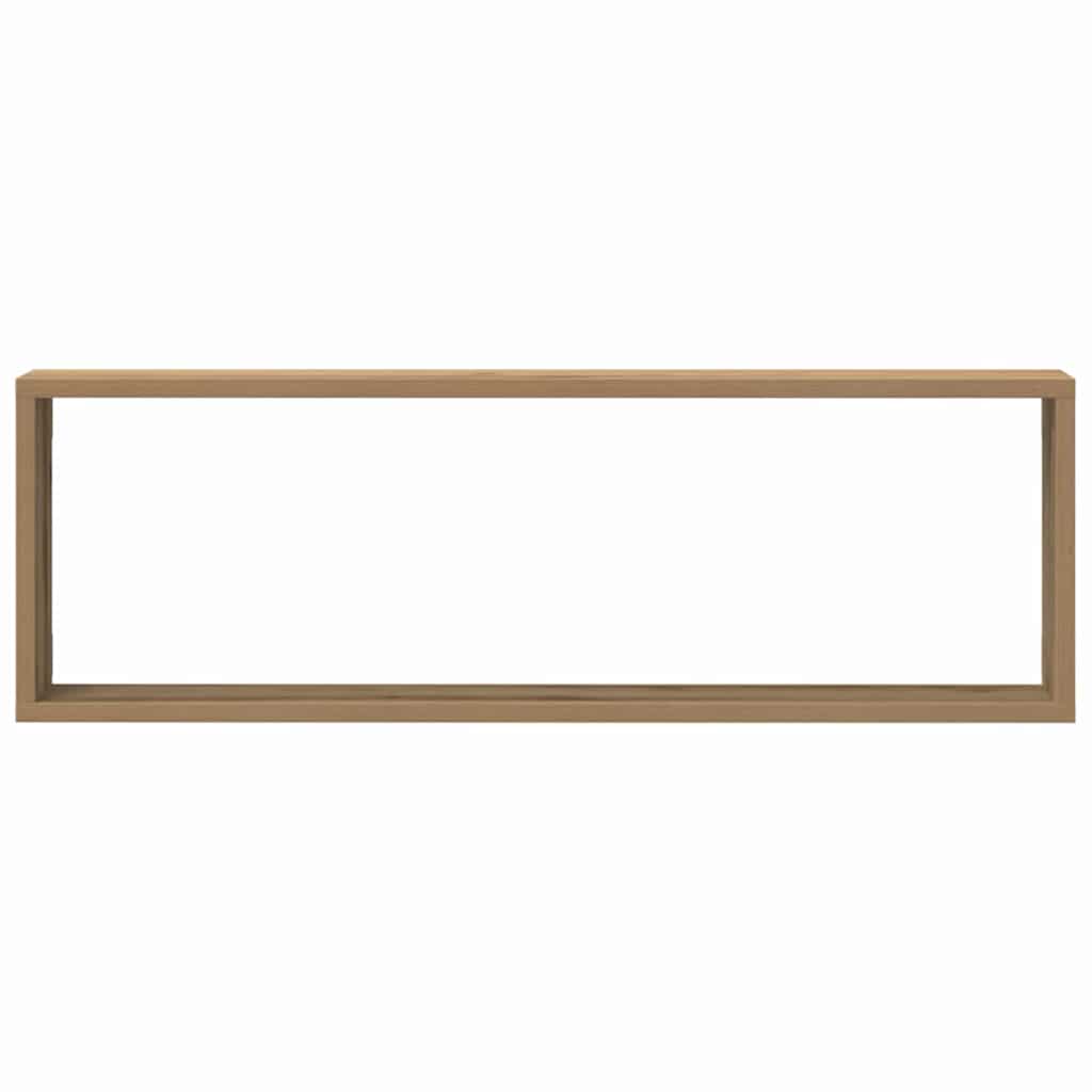 Wandregale mit Regal 2 pcs Kunsthandwerk Eiche 80 x 15 x 26 cm