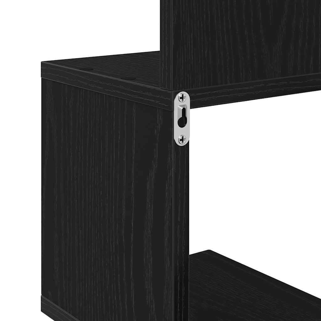 Eckregal Schwarz Eichen-Optik 20 x 20 x 127,5 cm Holzwerkstoff
