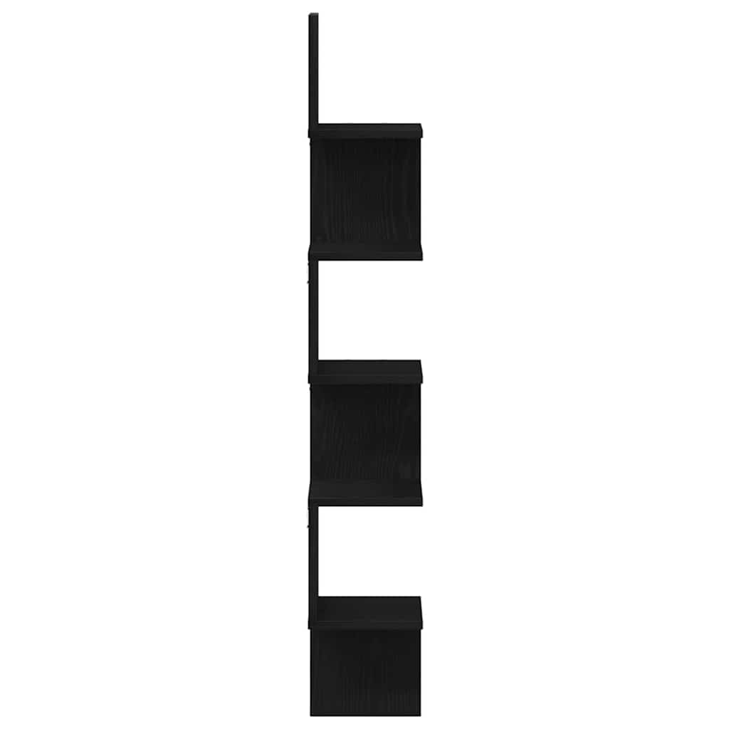 Eckregal Schwarz Eichen-Optik 20 x 20 x 127,5 cm Holzwerkstoff