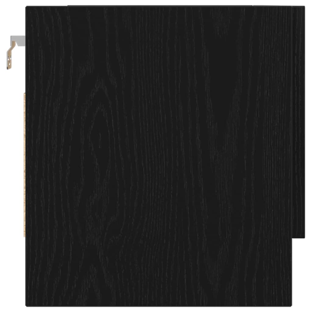Kleiderschrank Schwarz Eichen-Optik 100 x 32,5 x 35 cm