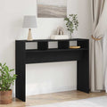 Konsolentisch Schwarz Eichen-Optik 105 x 30 x 80 cm