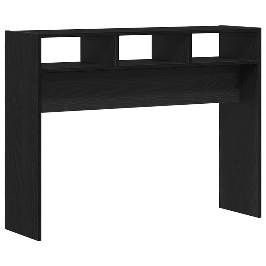 Konsolentisch Schwarz Eichen-Optik 105 x 30 x 80 cm