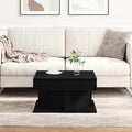 Couchtisch Schwarz Eichen-Optik 57 x 57 x 30 cm Holzwerkstoff