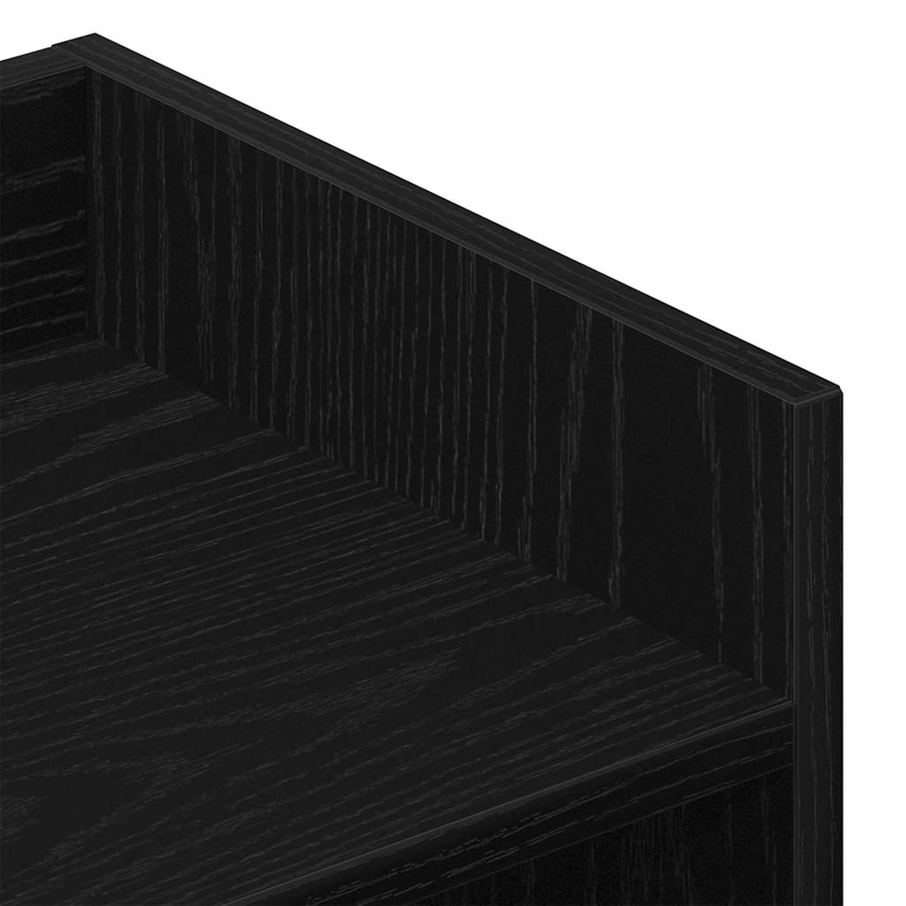 Sideboard Schwarz Eichen-Optik 105 x 30 x 70 cm Holzwerkstoff