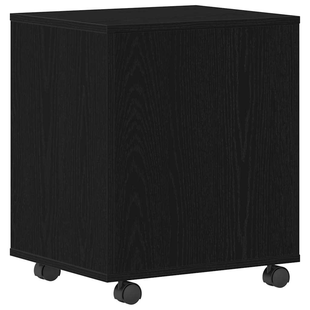 Rollschrank Schwarz Eichen-Optik 45 x 38 x 54 cm Holzwerkstoff