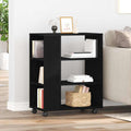 Aufbewahrungsschrank Schwarz Eichen-Optik 60 x 35 x 75 cm
