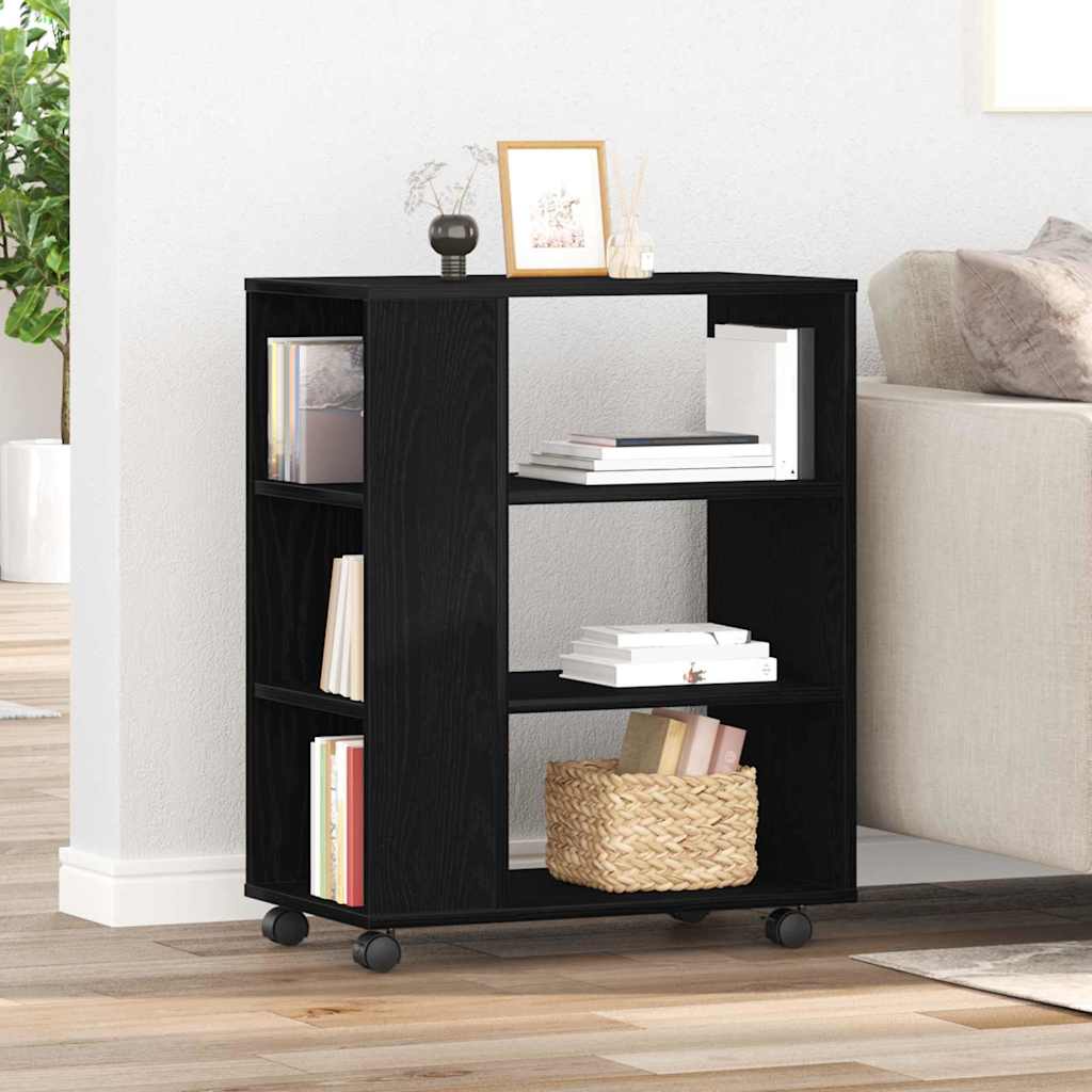 Aufbewahrungsschrank Schwarz Eichen-Optik 60 x 35 x 75 cm