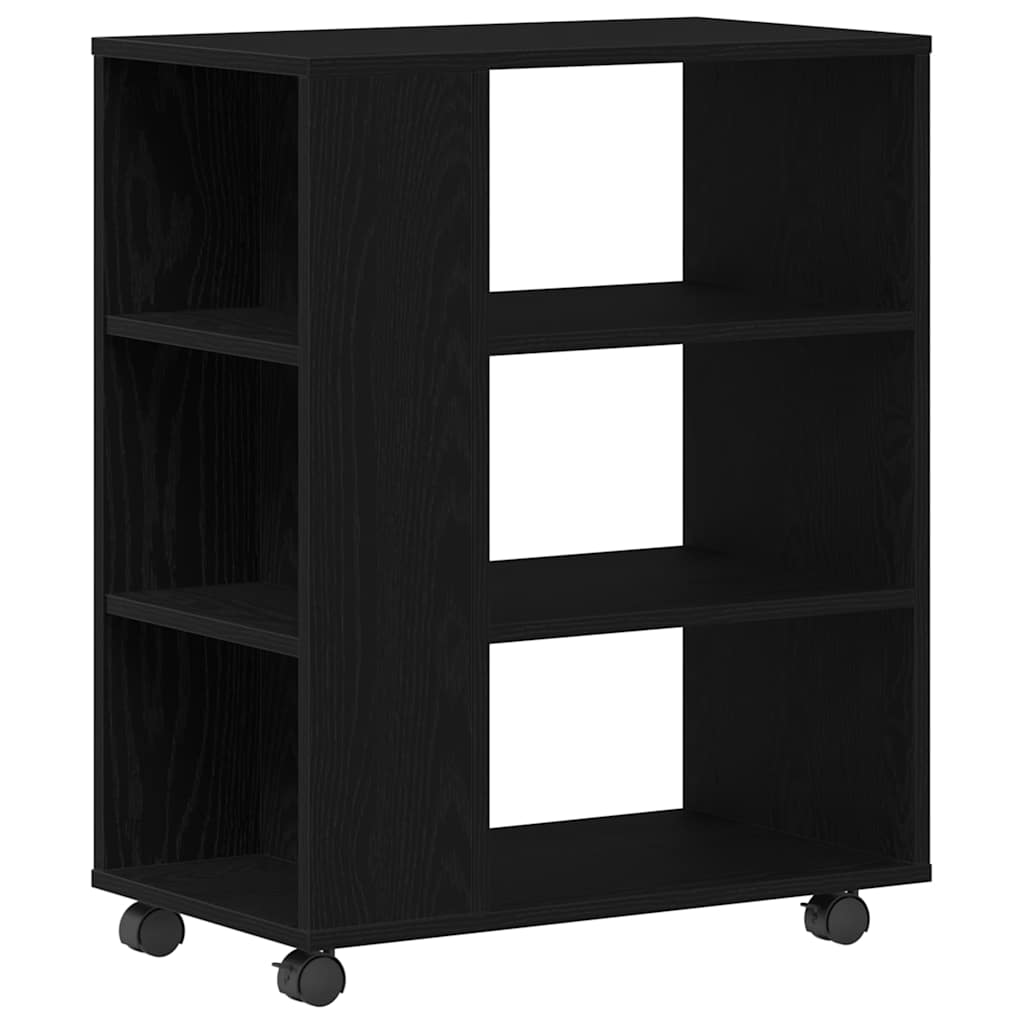 Aufbewahrungsschrank Schwarz Eichen-Optik 60 x 35 x 75 cm