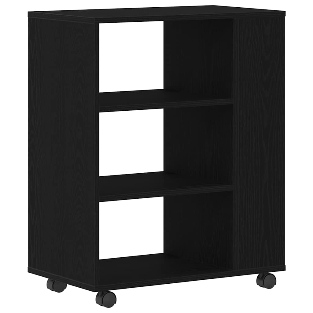 Aufbewahrungsschrank Schwarz Eichen-Optik 60 x 35 x 75 cm