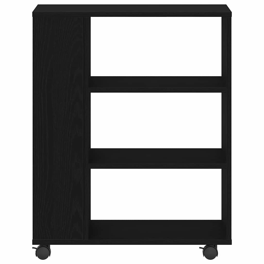 Aufbewahrungsschrank Schwarz Eichen-Optik 60 x 35 x 75 cm