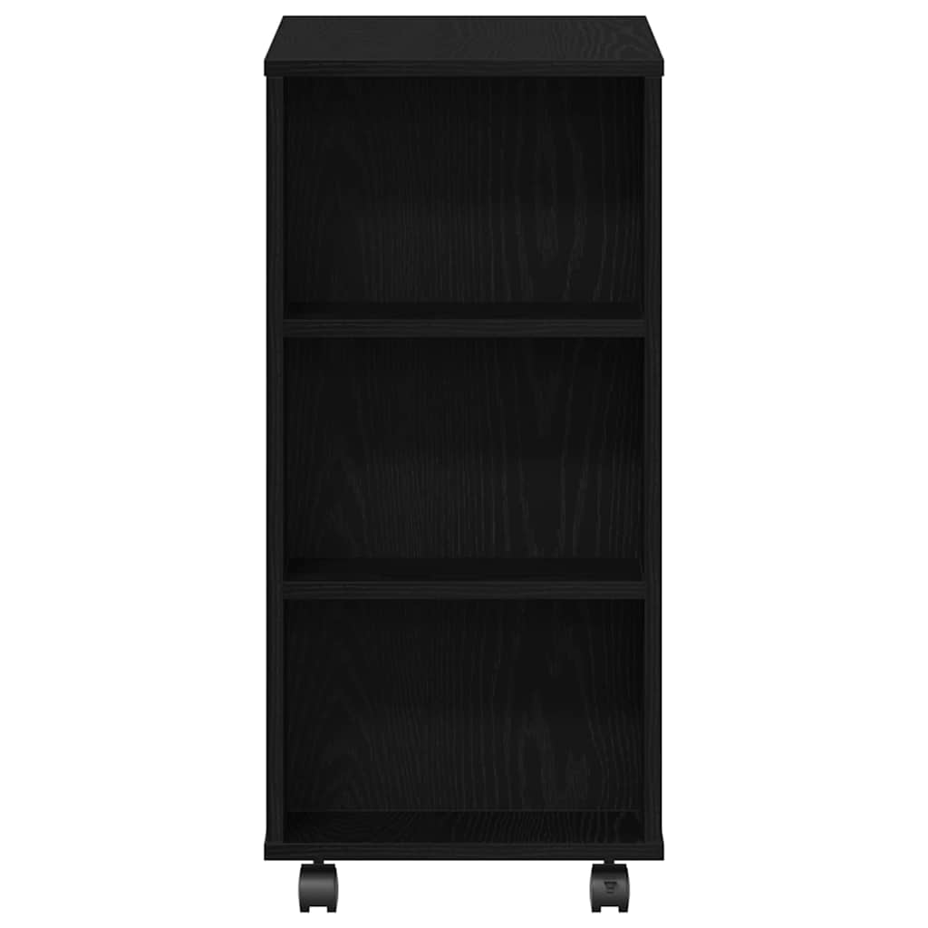 Aufbewahrungsschrank Schwarz Eichen-Optik 60 x 35 x 75 cm