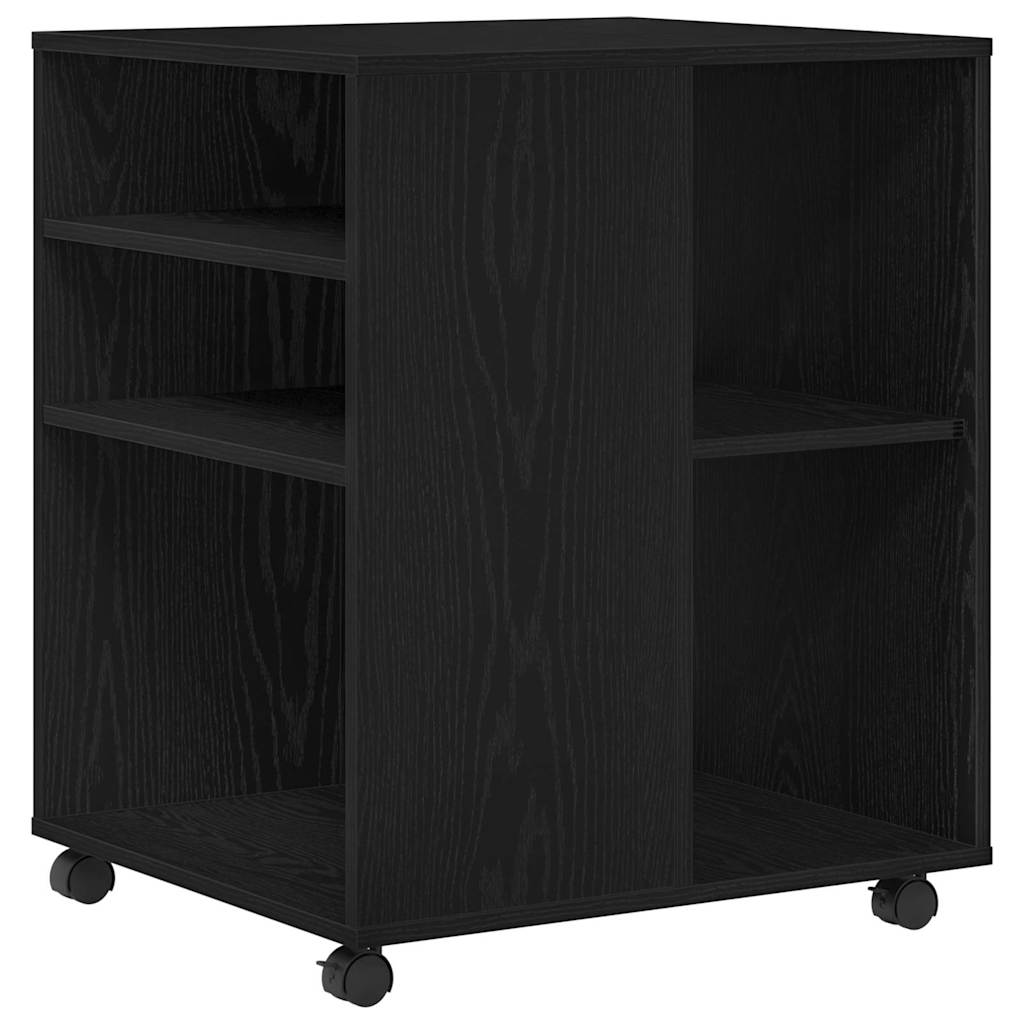 Aufbewahrungsschrank Schwarz Eichen-Optik 60 x 53 x 72,5 cm