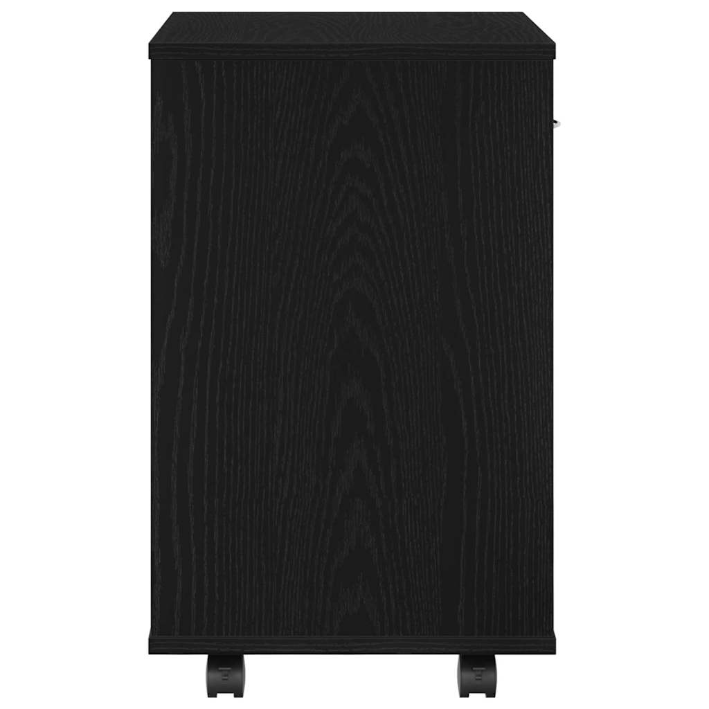 Aufbewahrungsschrank Schwarz Eichen-Optik 46 x 36 x 59 cm