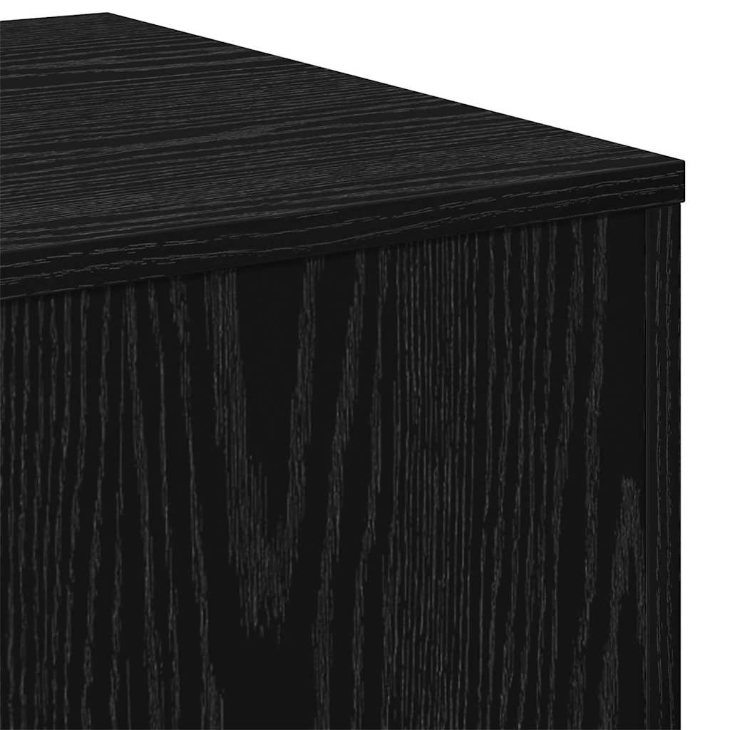 Nestingtisch 3 pcs Schwarz Eichen-Optik Holzwerkstoff