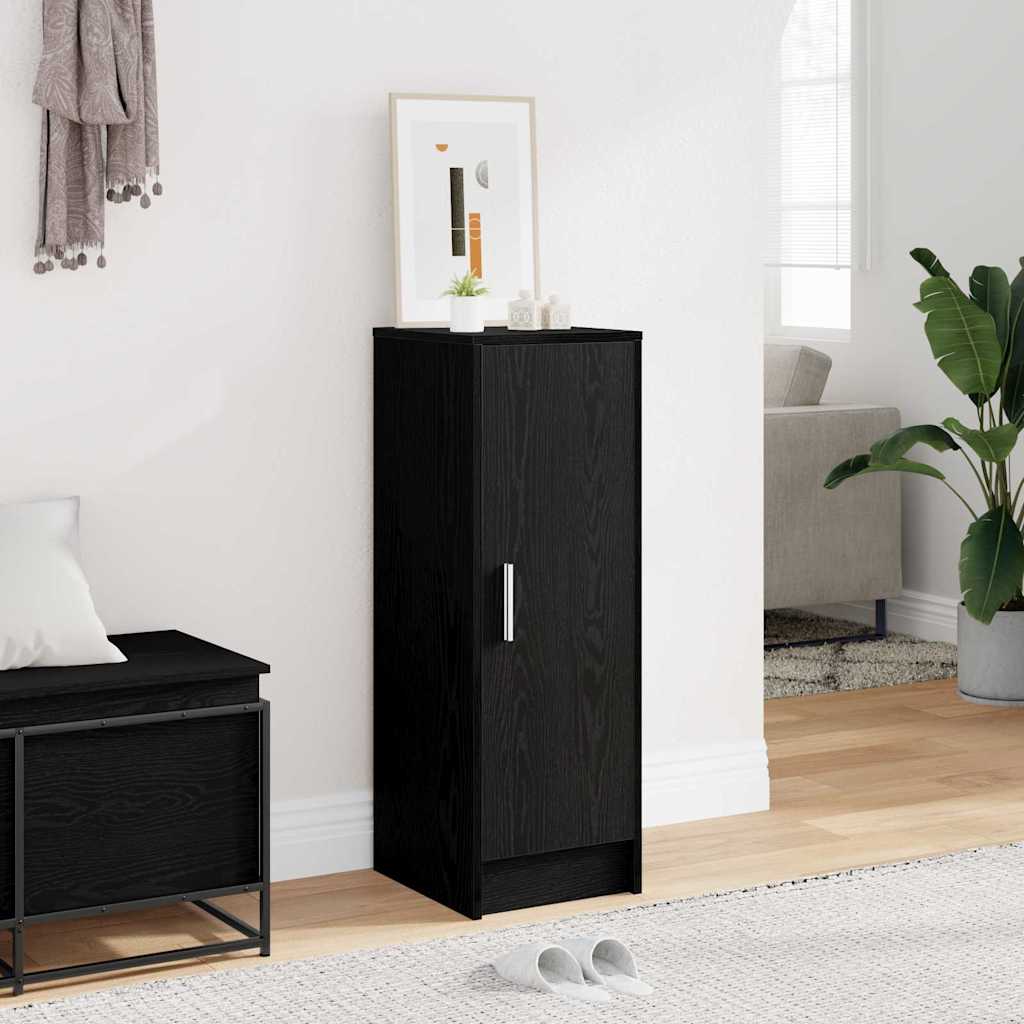 Schuhschrank Schwarz Eichen-Optik 32 x 35 x 92 cm Holzwerkstoff