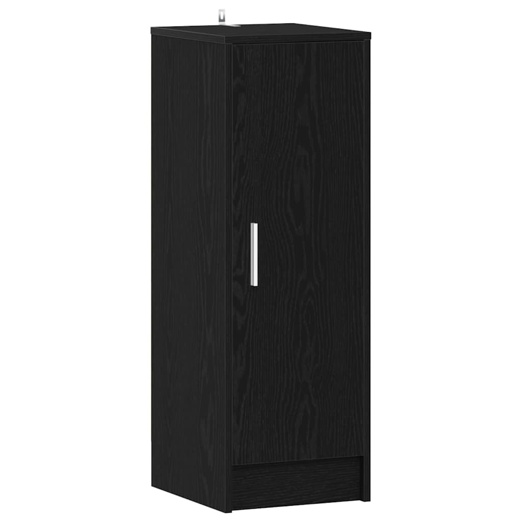 Schuhschrank Schwarz Eichen-Optik 32 x 35 x 92 cm Holzwerkstoff