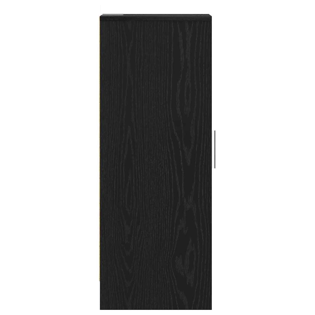 Schuhschrank Schwarz Eichen-Optik 32 x 35 x 92 cm Holzwerkstoff