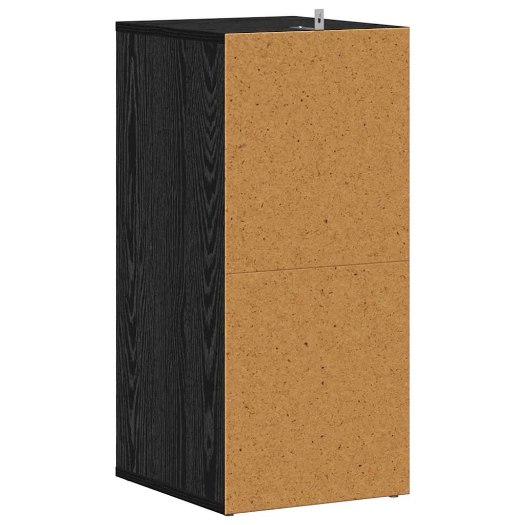 Schuhschrank 2 pcs Schwarz Eichen-Optik 32 x 35 x 70 cm