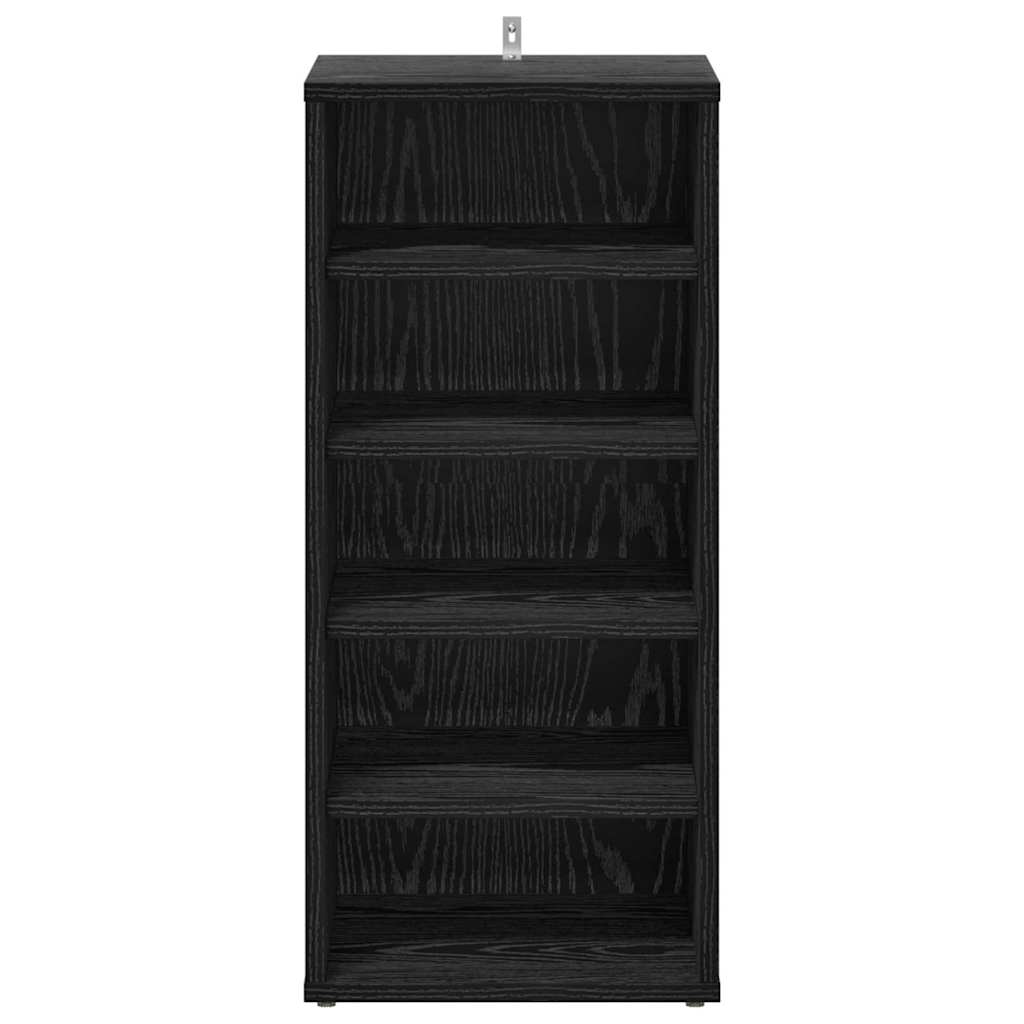 Schuhschrank 2 pcs Schwarz Eichen-Optik 32 x 35 x 70 cm