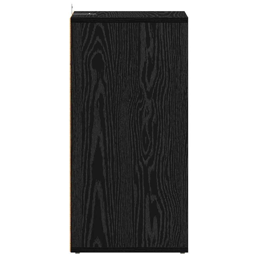 Schuhschrank 2 pcs Schwarz Eichen-Optik 32 x 35 x 70 cm
