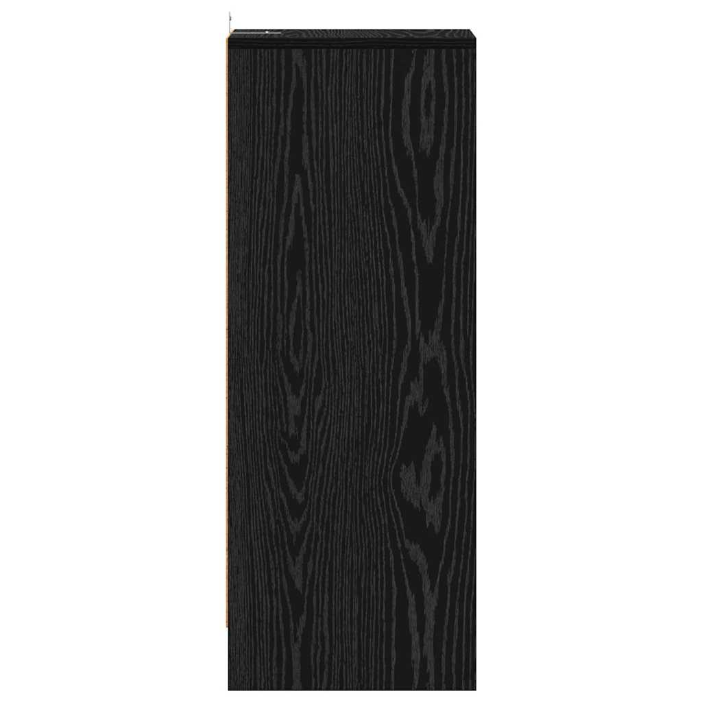 Schuhschrank Schwarz Eichen-Optik 32 x 35 x 90 cm Holzwerkstoff