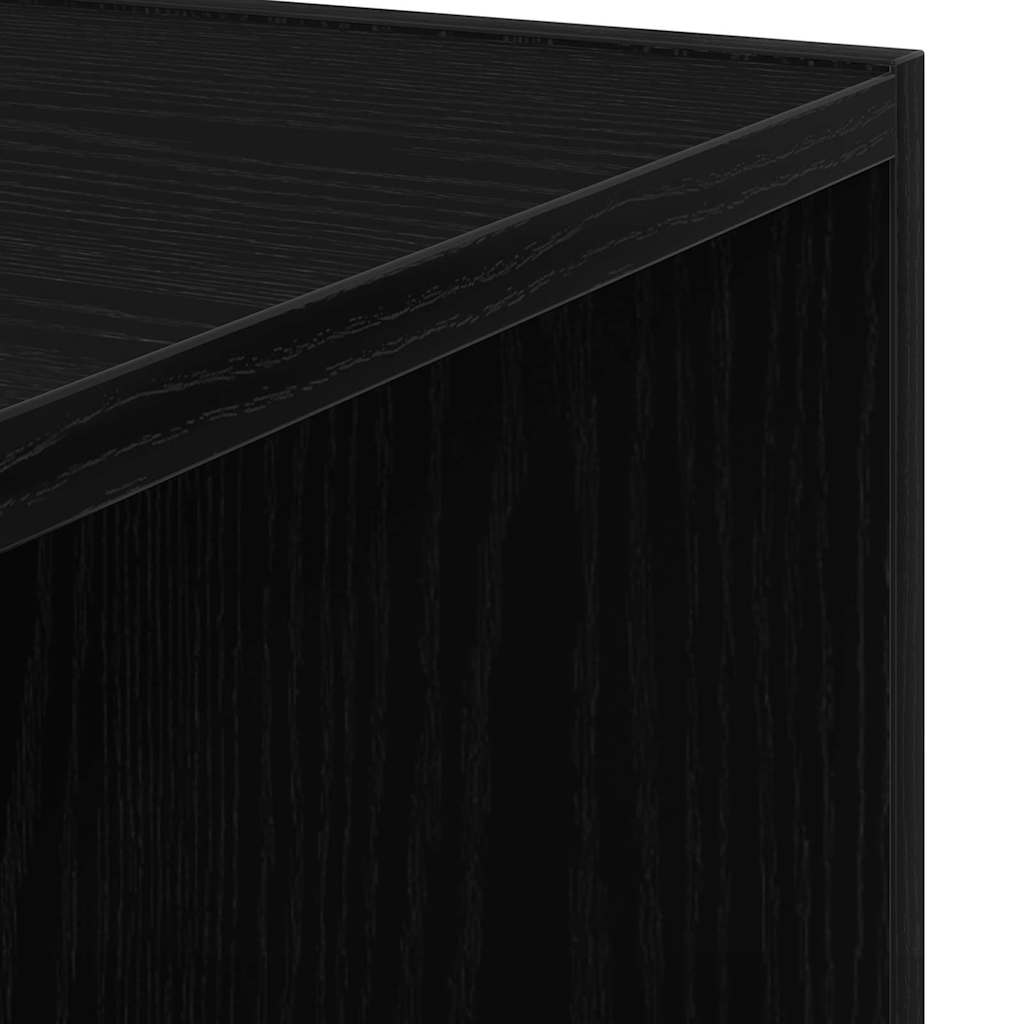 Eckregale Schwarz Eichen-Optik 33 x 33 x 132 cm Holzwerkstoff