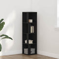 Eckregale Schwarz Eichen-Optik 33 x 33 x 132 cm Holzwerkstoff