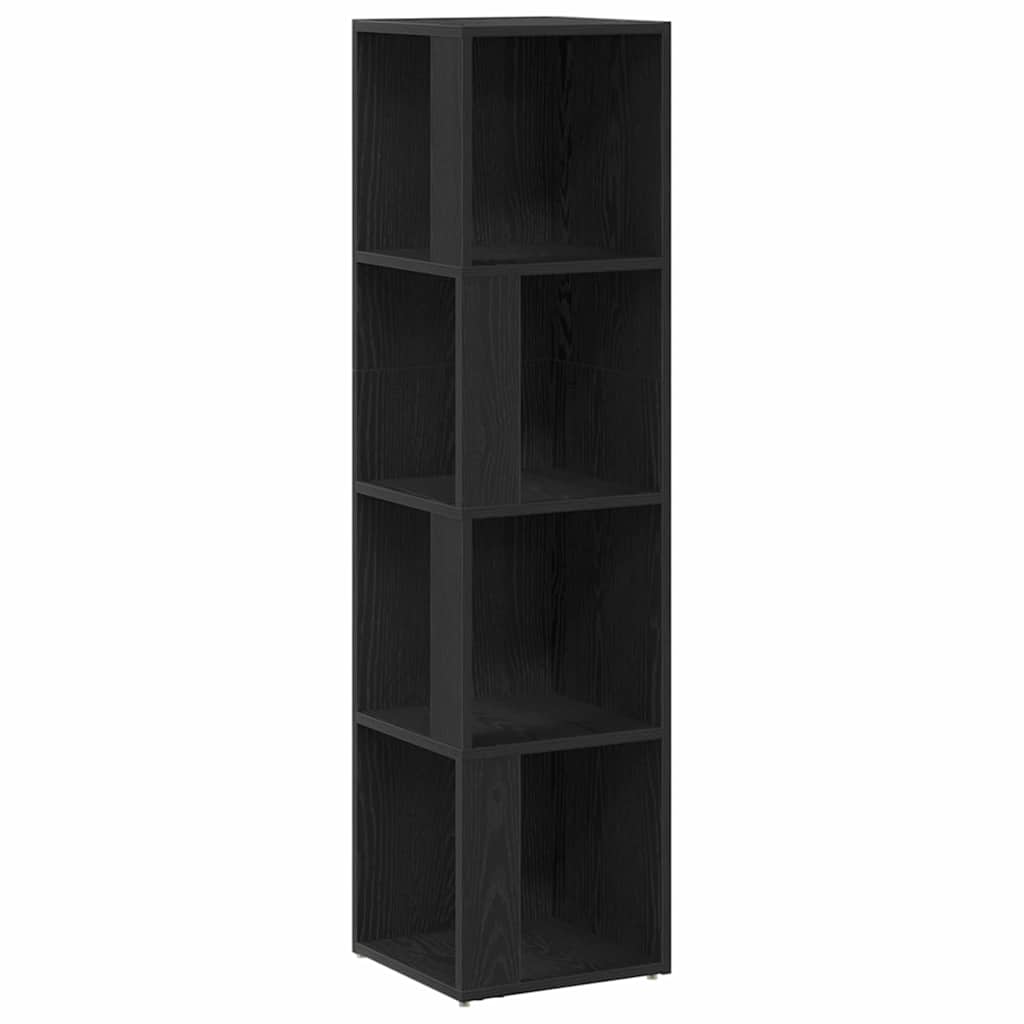 Eckregale Schwarz Eichen-Optik 33 x 33 x 132 cm Holzwerkstoff