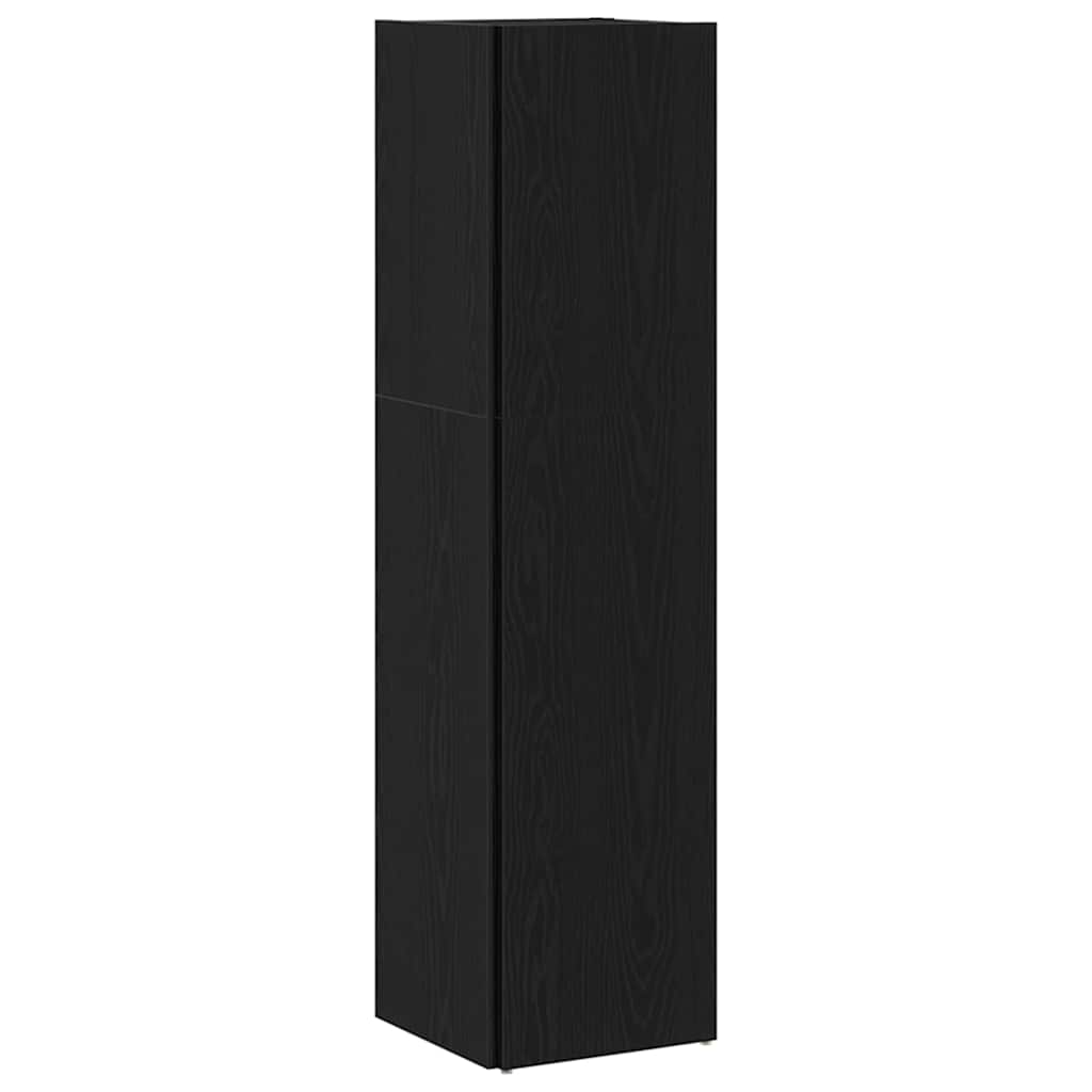 Eckregale Schwarz Eichen-Optik 33 x 33 x 132 cm Holzwerkstoff