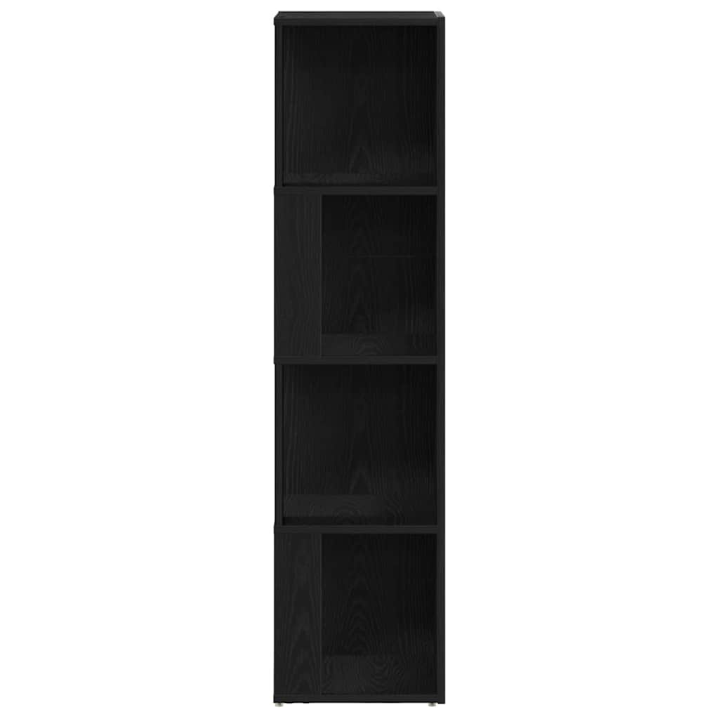 Eckregale Schwarz Eichen-Optik 33 x 33 x 132 cm Holzwerkstoff