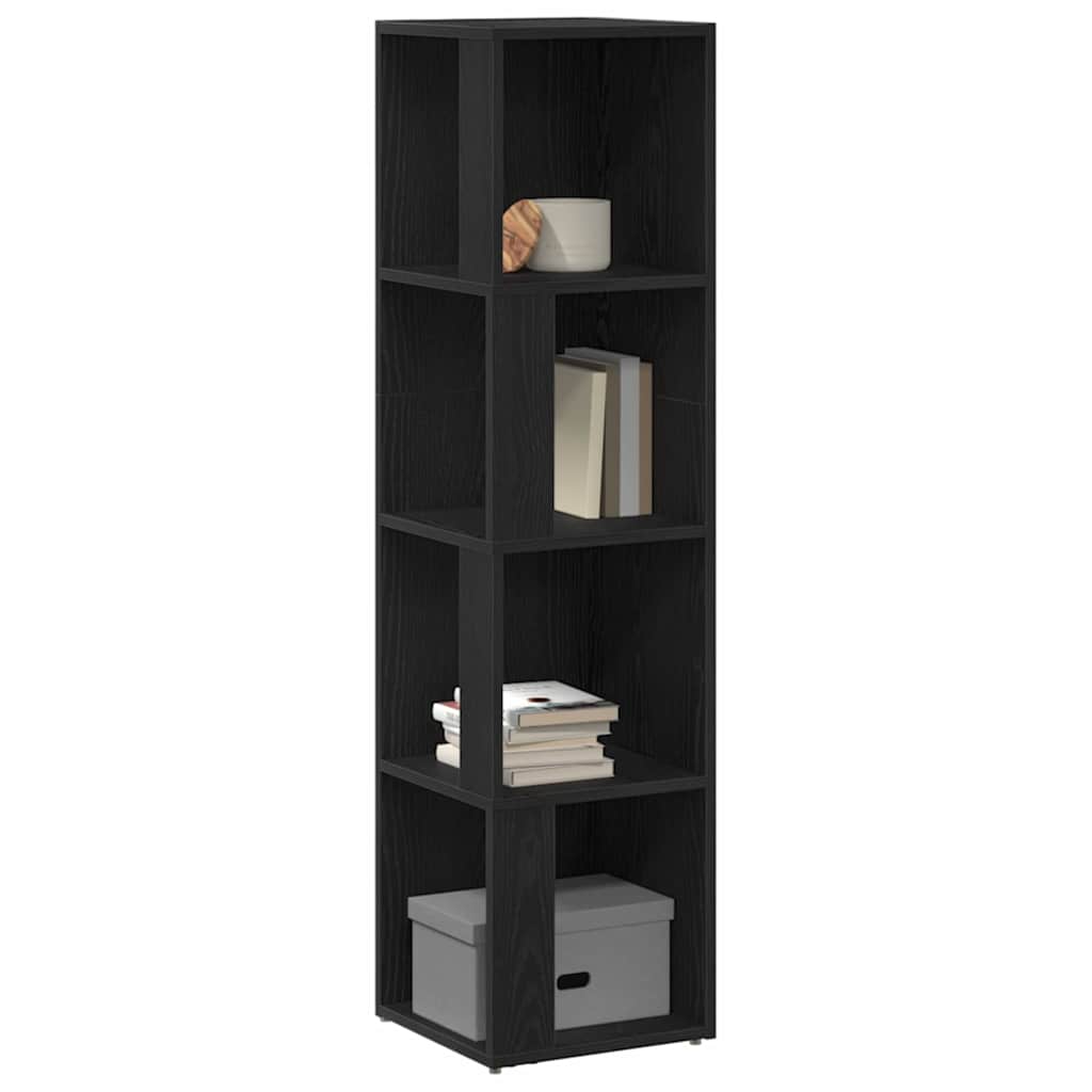 Eckregale Schwarz Eichen-Optik 33 x 33 x 132 cm Holzwerkstoff