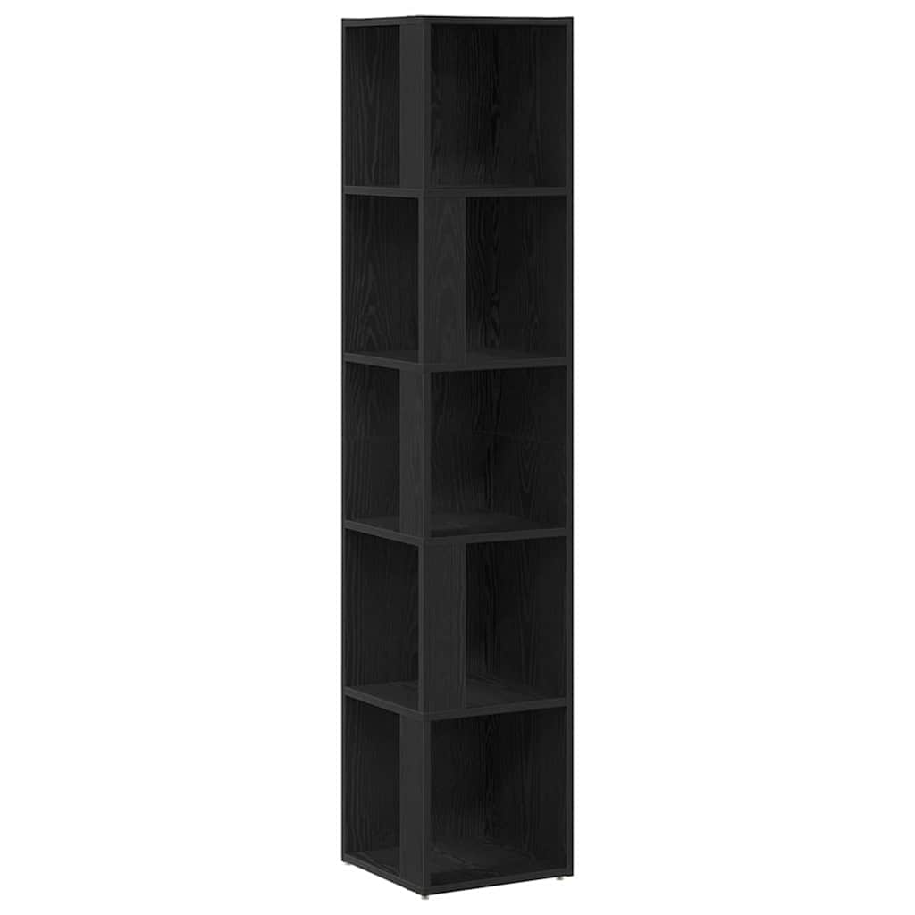 Eckregale Schwarz Eichen-Optik 33 x 33 x 164,5 cm Holzwerkstoff