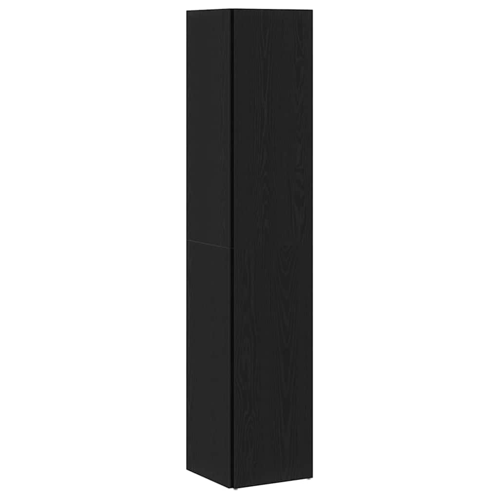 Eckregale Schwarz Eichen-Optik 33 x 33 x 164,5 cm Holzwerkstoff