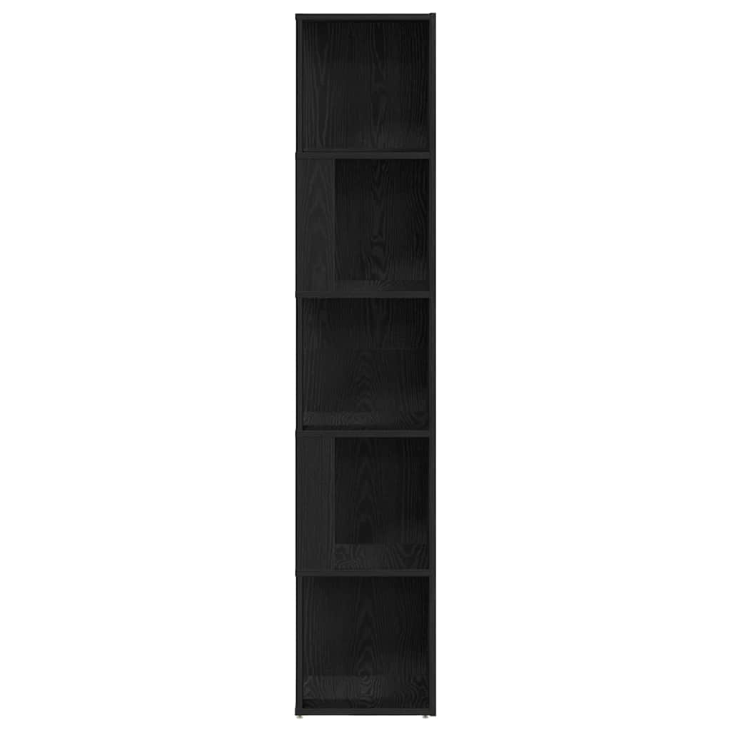 Eckregale Schwarz Eichen-Optik 33 x 33 x 164,5 cm Holzwerkstoff