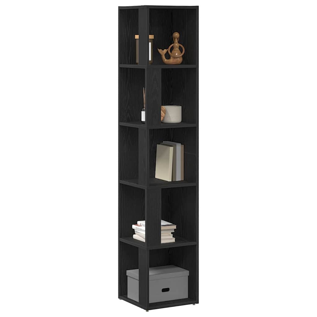 Eckregale Schwarz Eichen-Optik 33 x 33 x 164,5 cm Holzwerkstoff