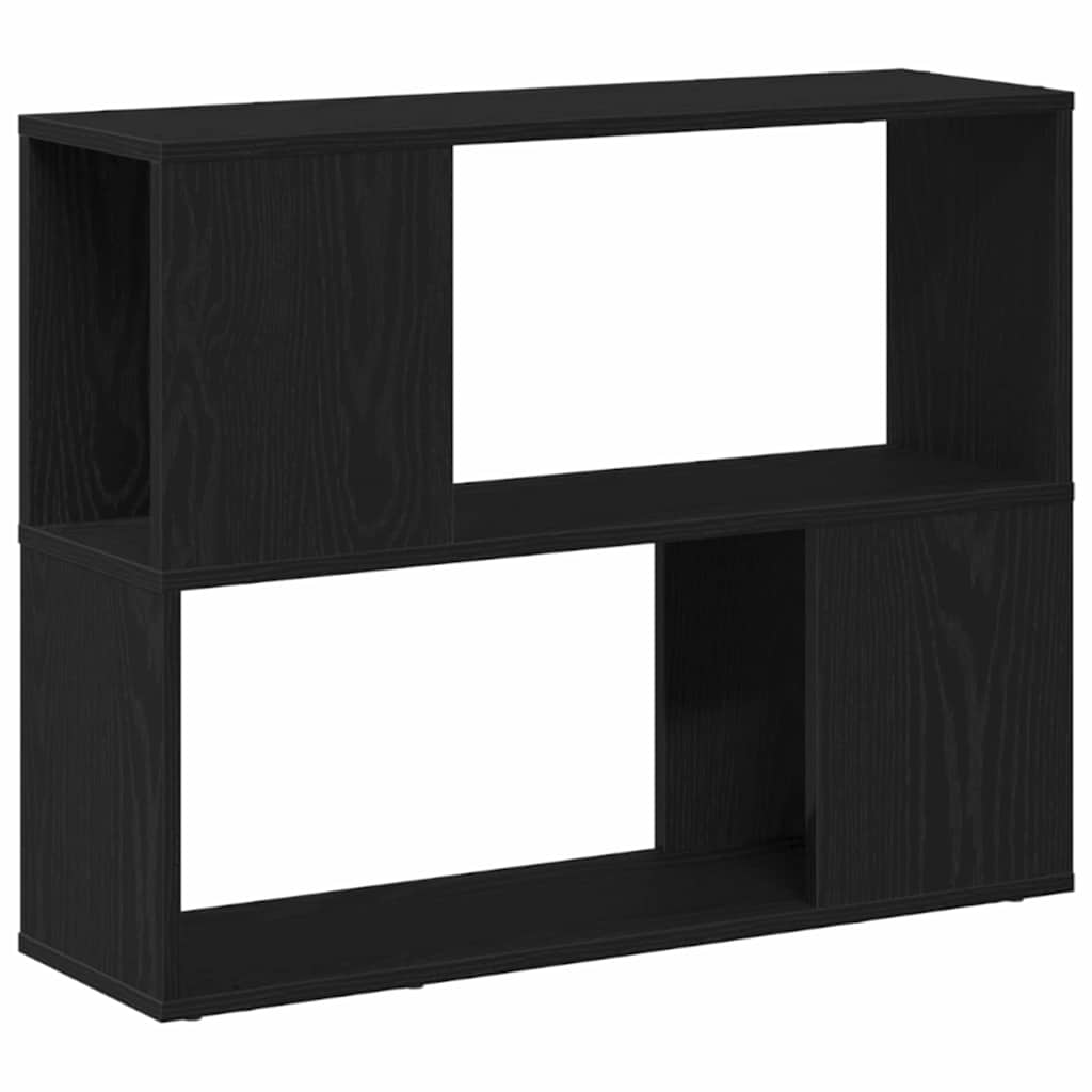 TV-Schrankset Wandmontiert Schwarz Eichen-Optik 80 x 24 x 63 cm