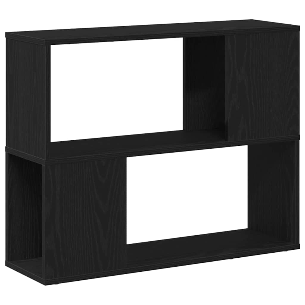 TV-Schrankset Wandmontiert Schwarz Eichen-Optik 80 x 24 x 63 cm