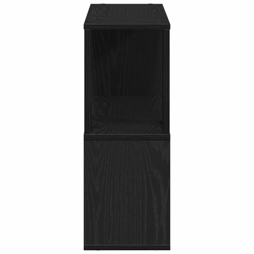 TV-Schrankset Wandmontiert Schwarz Eichen-Optik 80 x 24 x 63 cm