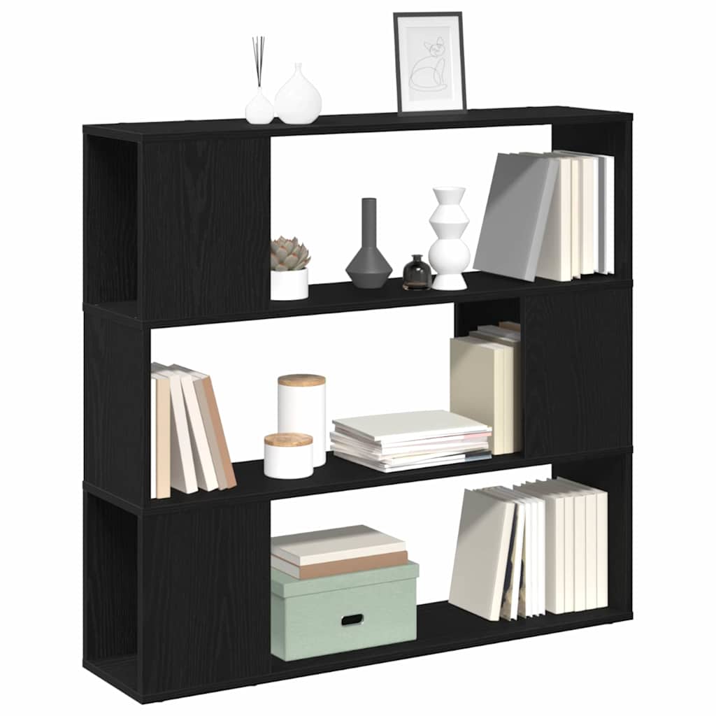 TV-Schrankset Schwarz Eichen-Optik 100 x 24 x 94 cm