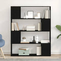TV-Schrankset Schwarz Eichen-Optik 100 x 24 x 124,5 cm