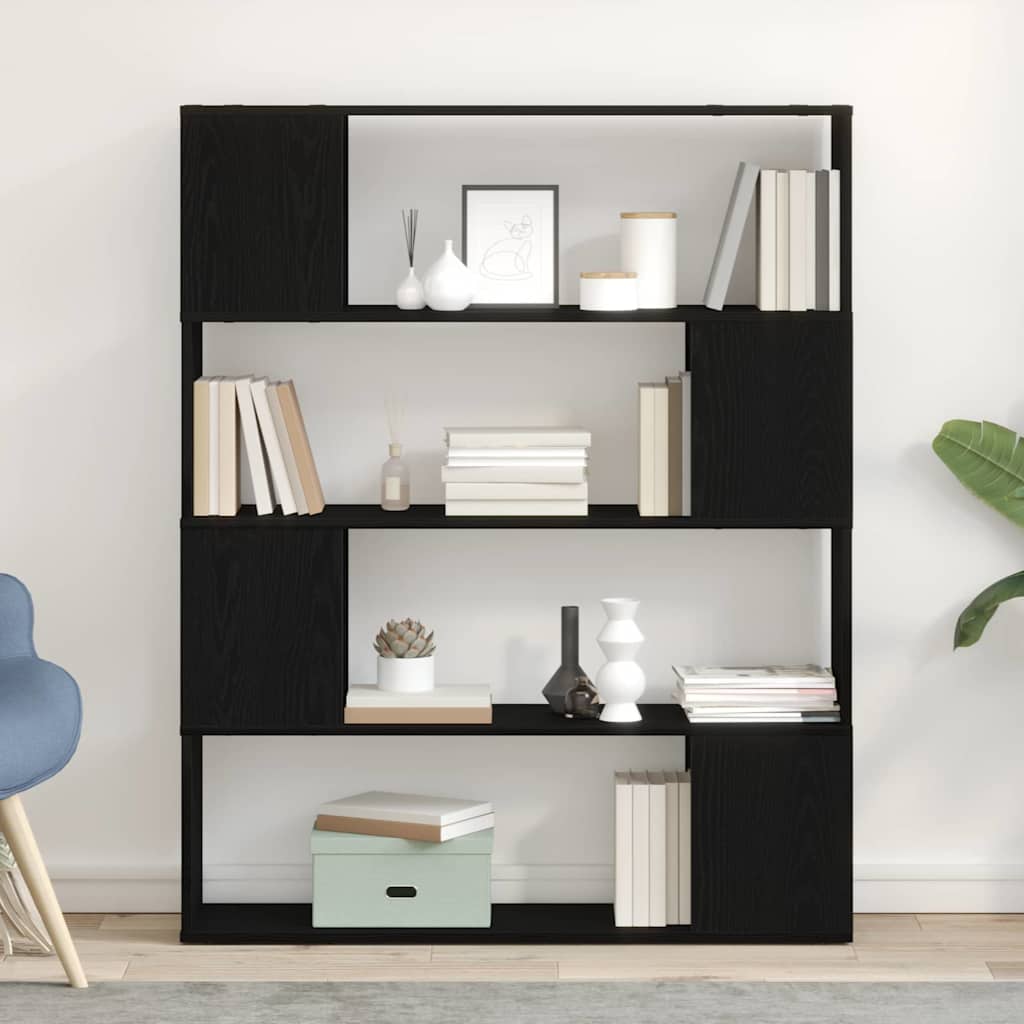 TV-Schrankset Schwarz Eichen-Optik 100 x 24 x 124,5 cm