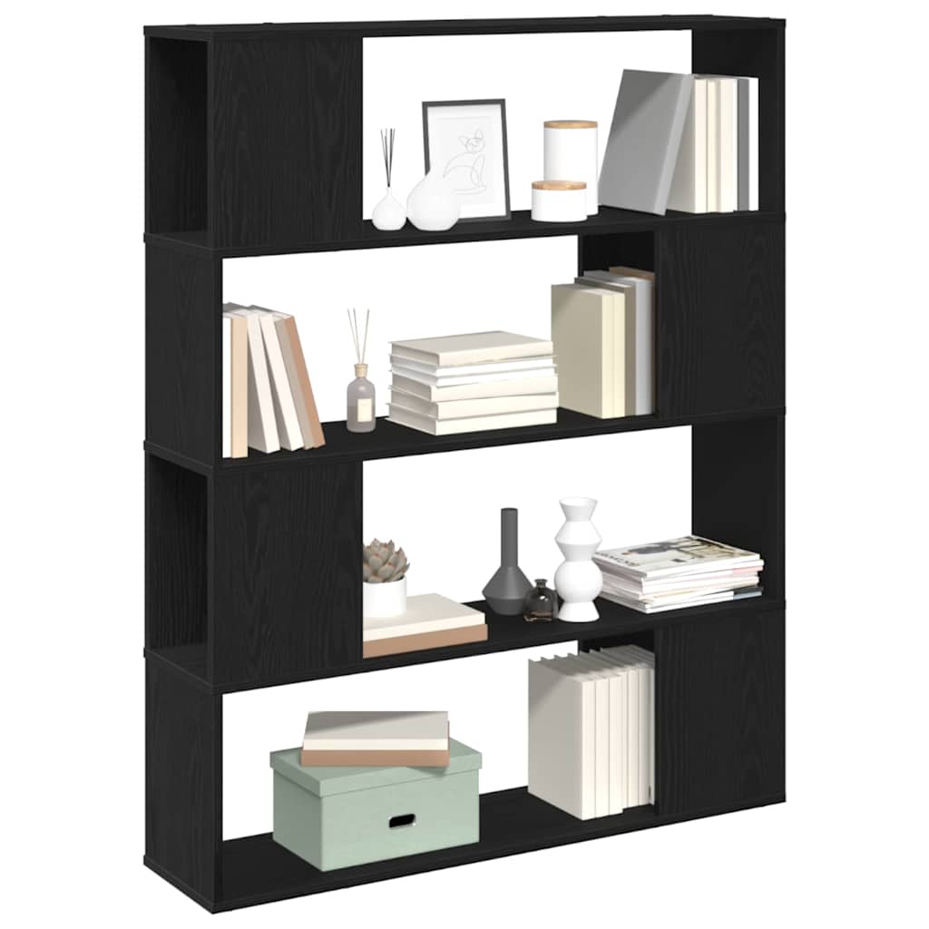 TV-Schrankset Schwarz Eichen-Optik 100 x 24 x 124,5 cm