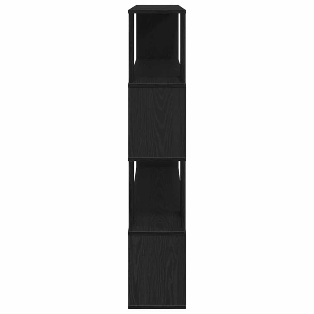 TV-Schrankset Schwarz Eichen-Optik 100 x 24 x 124,5 cm