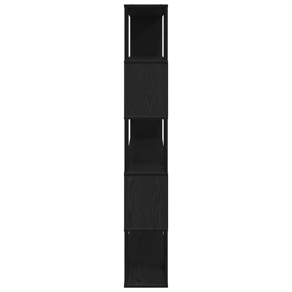 TV-Schrankset Schwarz Eichen-Optik 100 x 24 x 155 cm