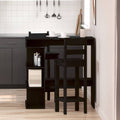 Bartisch Schwarz Eichen-Optik 100 x 48 x 101,5 cm Holzwerkstoff