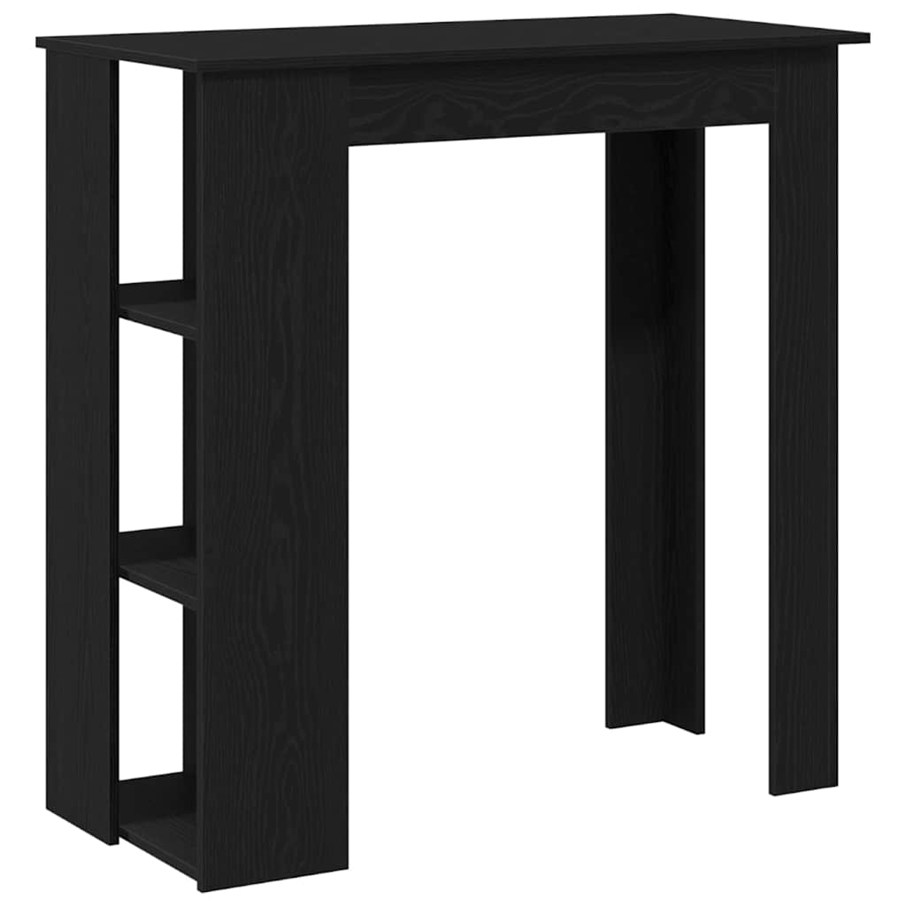 Bartisch Schwarz Eichen-Optik 102 x 50 x 103,5 cm Holzwerkstoff