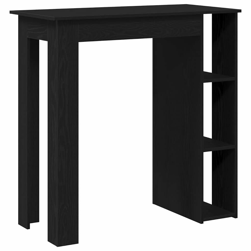 Bartisch Schwarz Eichen-Optik 102 x 50 x 103,5 cm Holzwerkstoff
