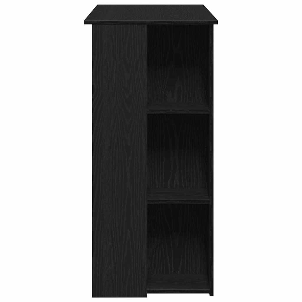 Bartisch Schwarz Eichen-Optik 102 x 50 x 103,5 cm Holzwerkstoff